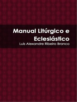 cover image of Manual Litúrgico e Eclesiástico